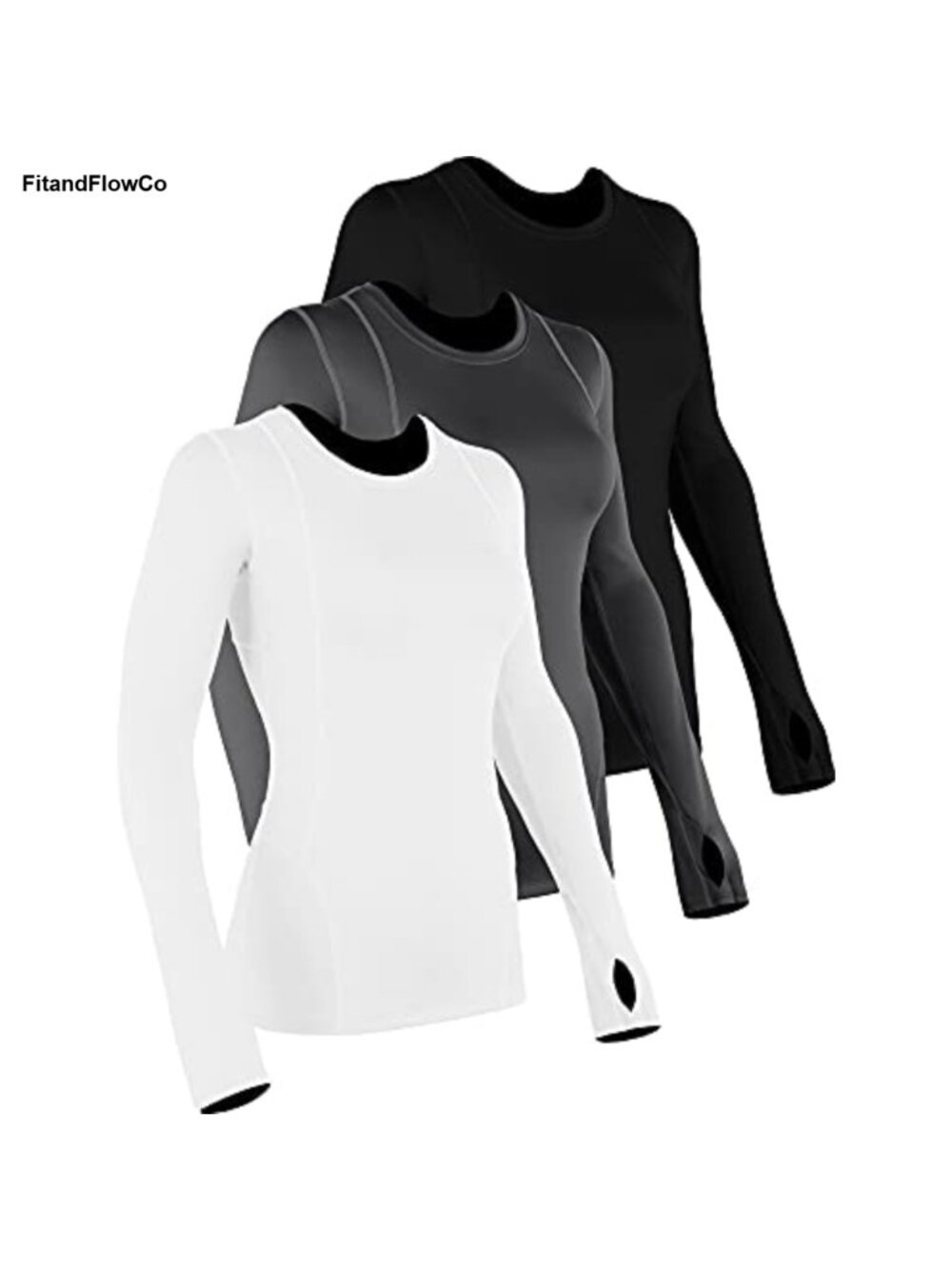 Quick-Drying Running Long Sleeve Shirt Breathable Workout Tee